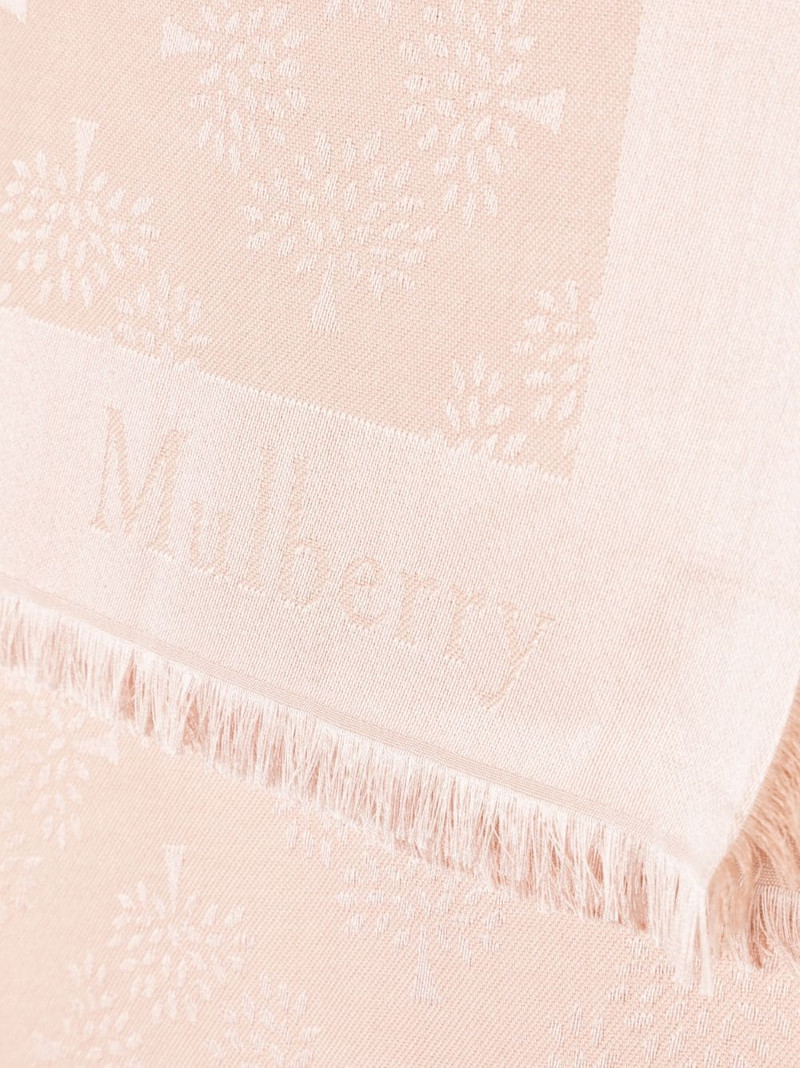 Mulberry Mulberry Tree Square monogram-pattern scarf outlook