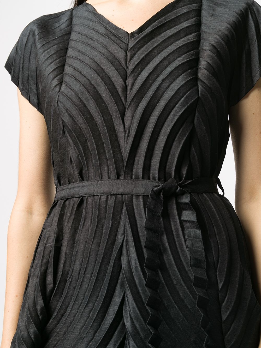 pleated flared dress - 5