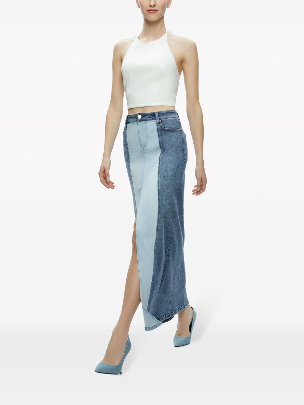 Rye two-tone denim skirt - 3