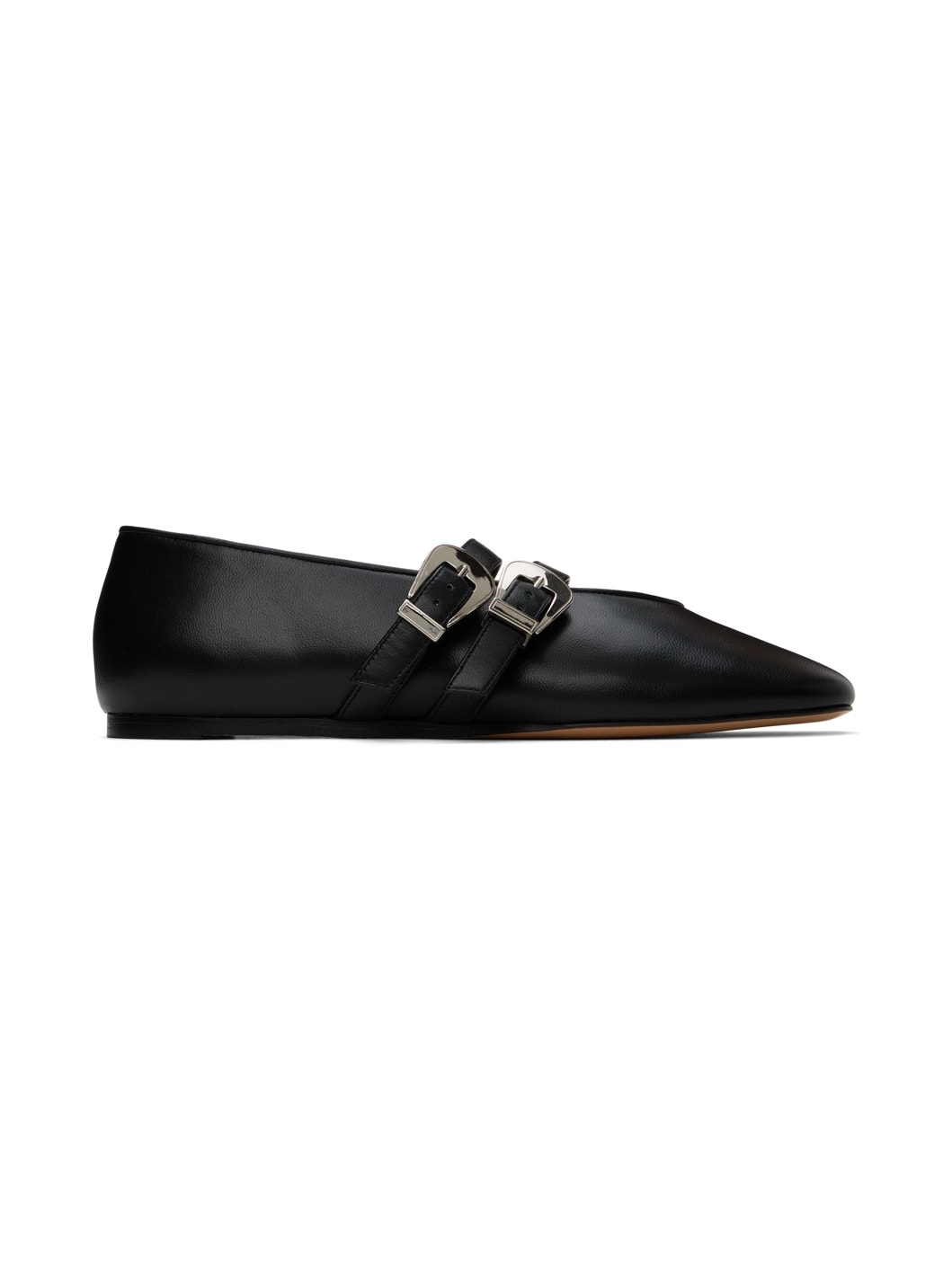 Black Claudia Ballerina Flats - 1