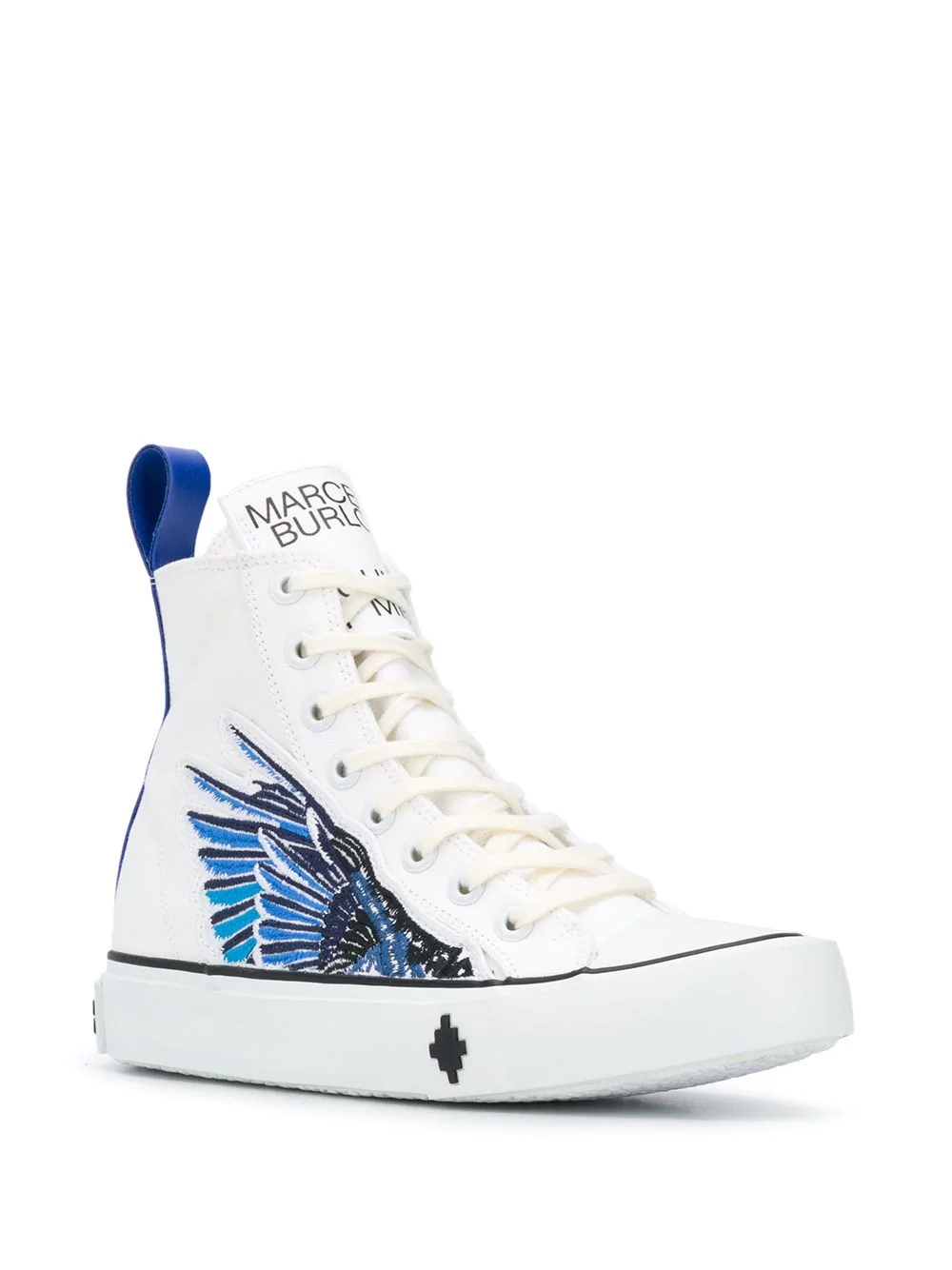 wing print hi-top sneakers - 2