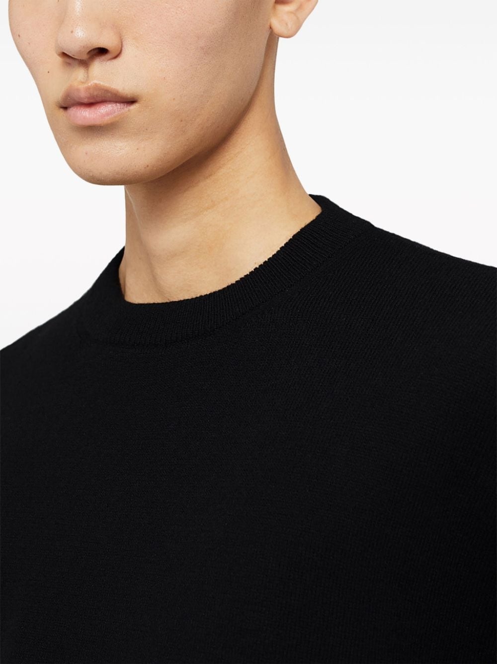 fine-knit crew-neck jumper - 3
