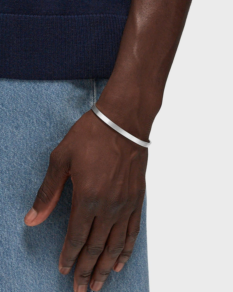 le gramme 15g-brushed-sterling silver-ribbon-bracelet outlook