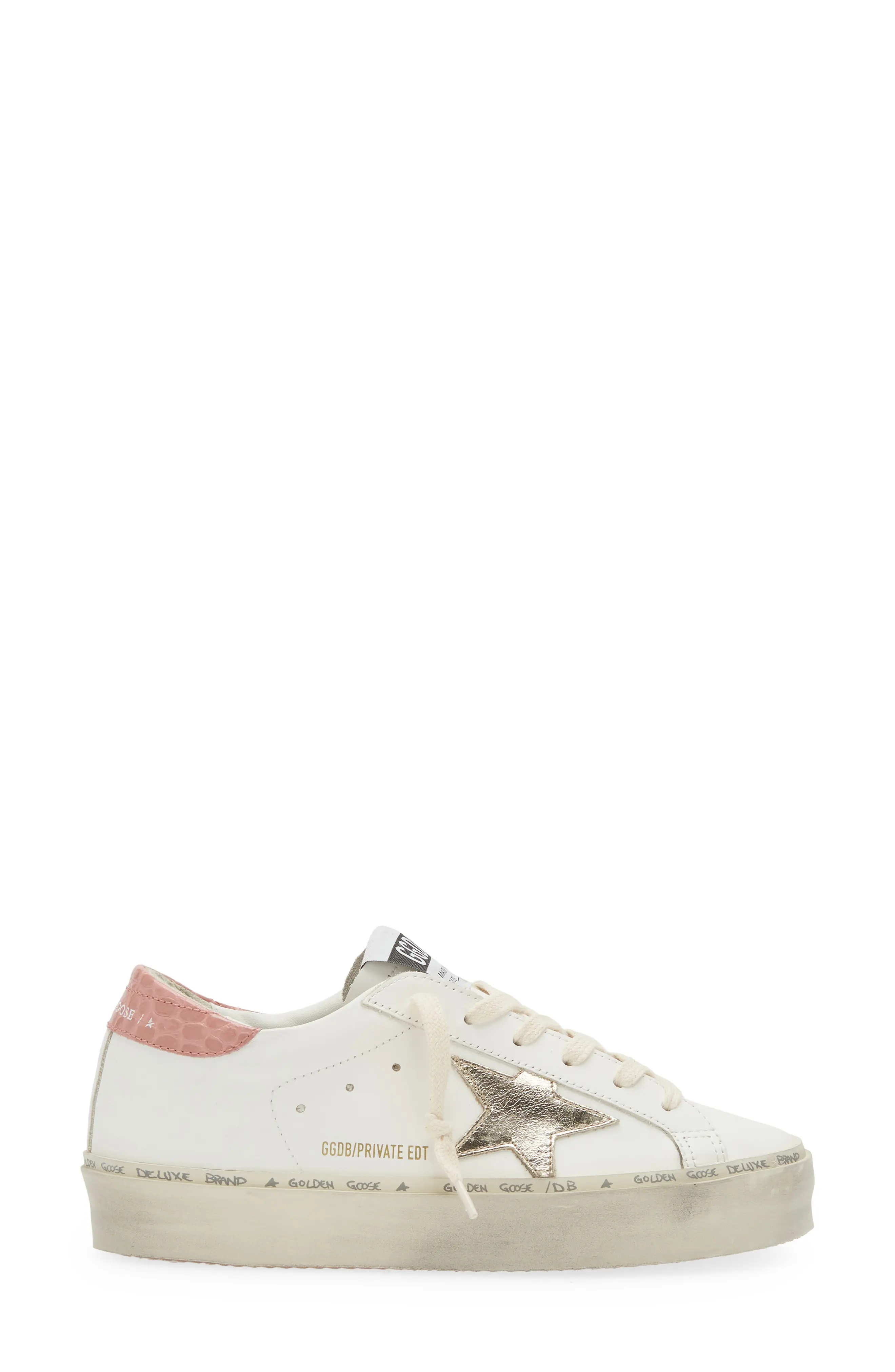 Hi Star Low Top Platform Sneaker in White/Platinum - 3