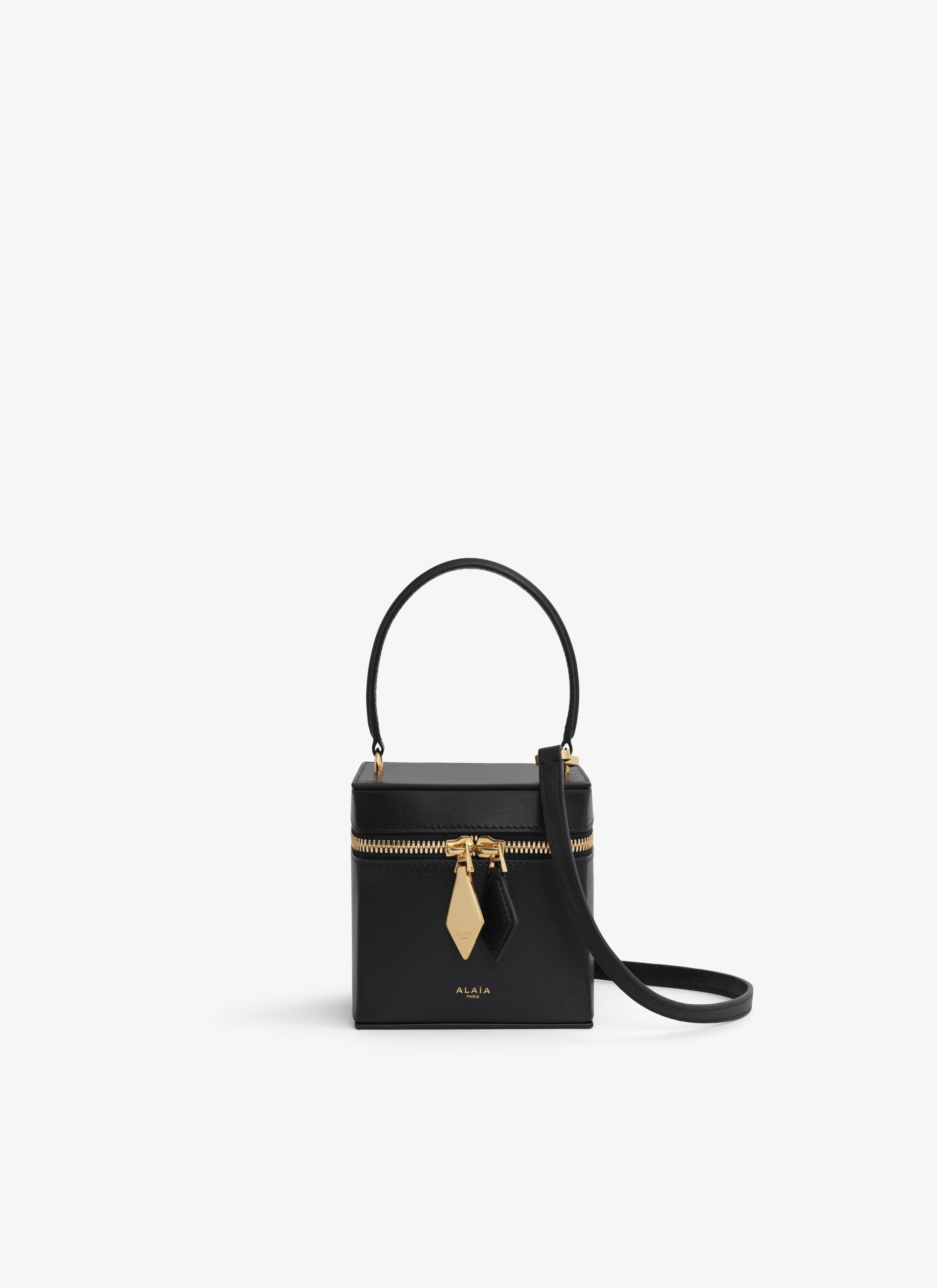 CUBE VANITY CASE IN SHINY GOATSKIN - 5