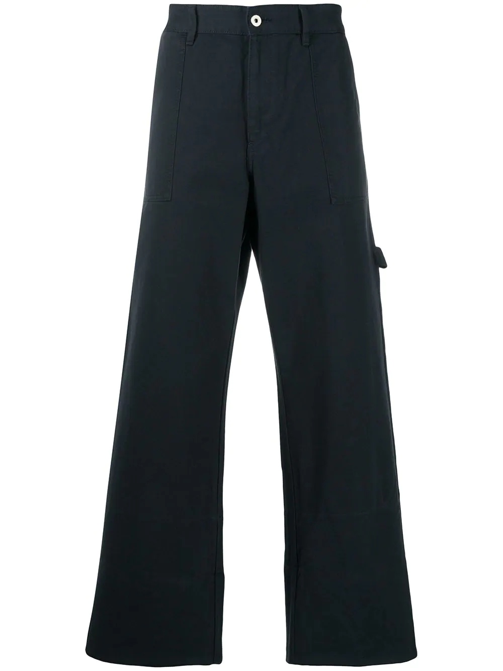 cropped flared trousers - 1