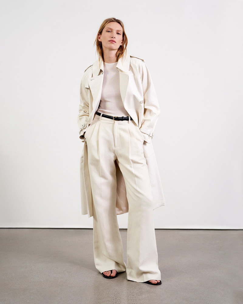 NILI LOTAN LEATHER TANNER TRENCH outlook