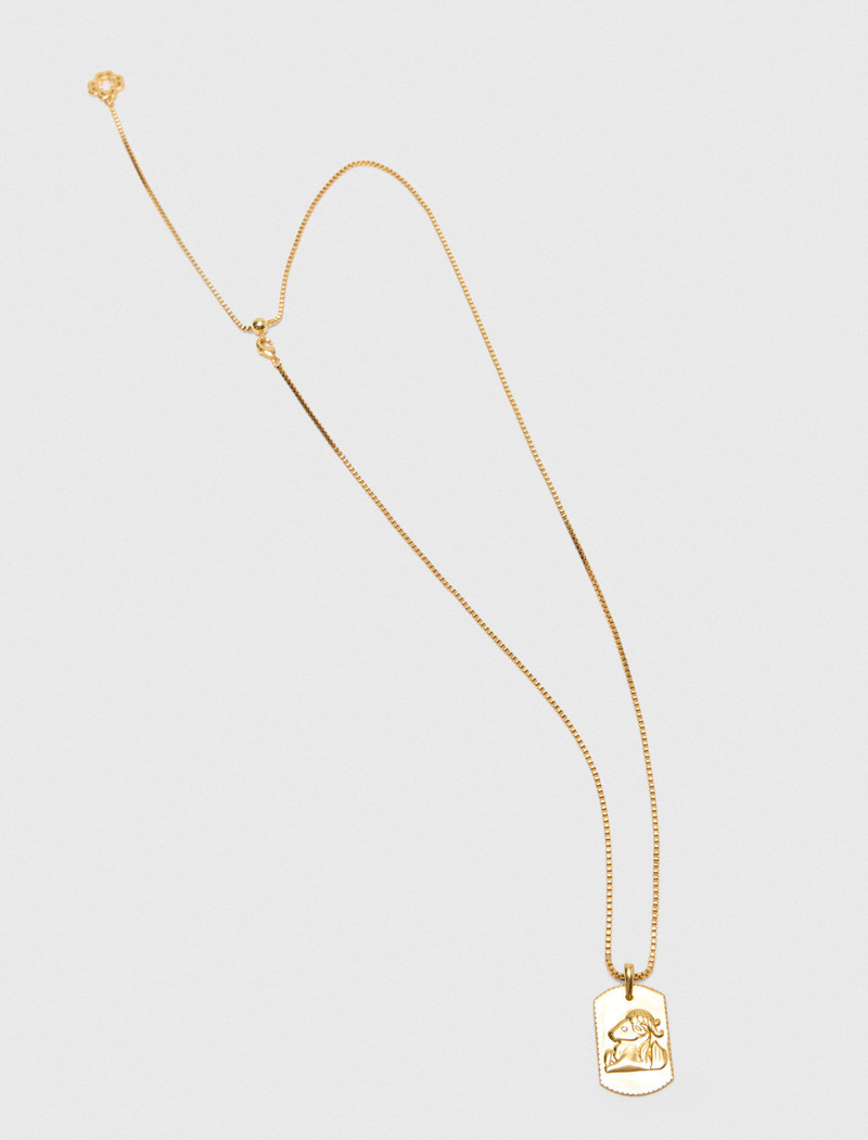 maje Zodiac sign plaque necklace outlook