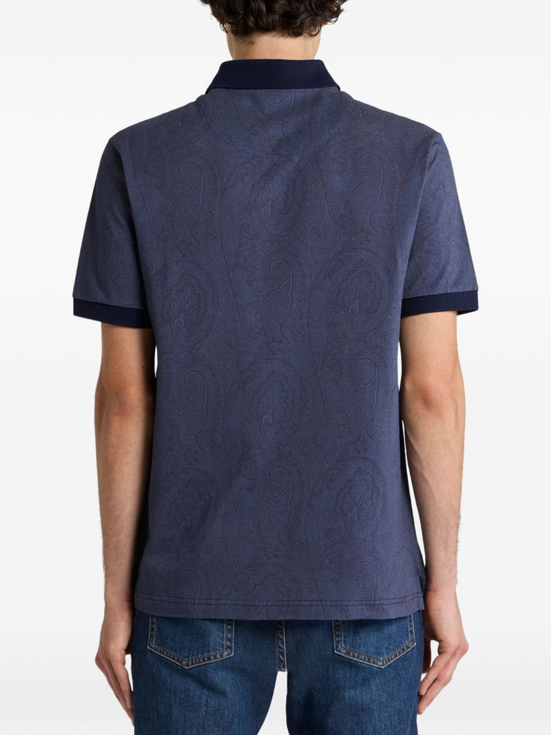 arnica-motif cotton polo shirt 3