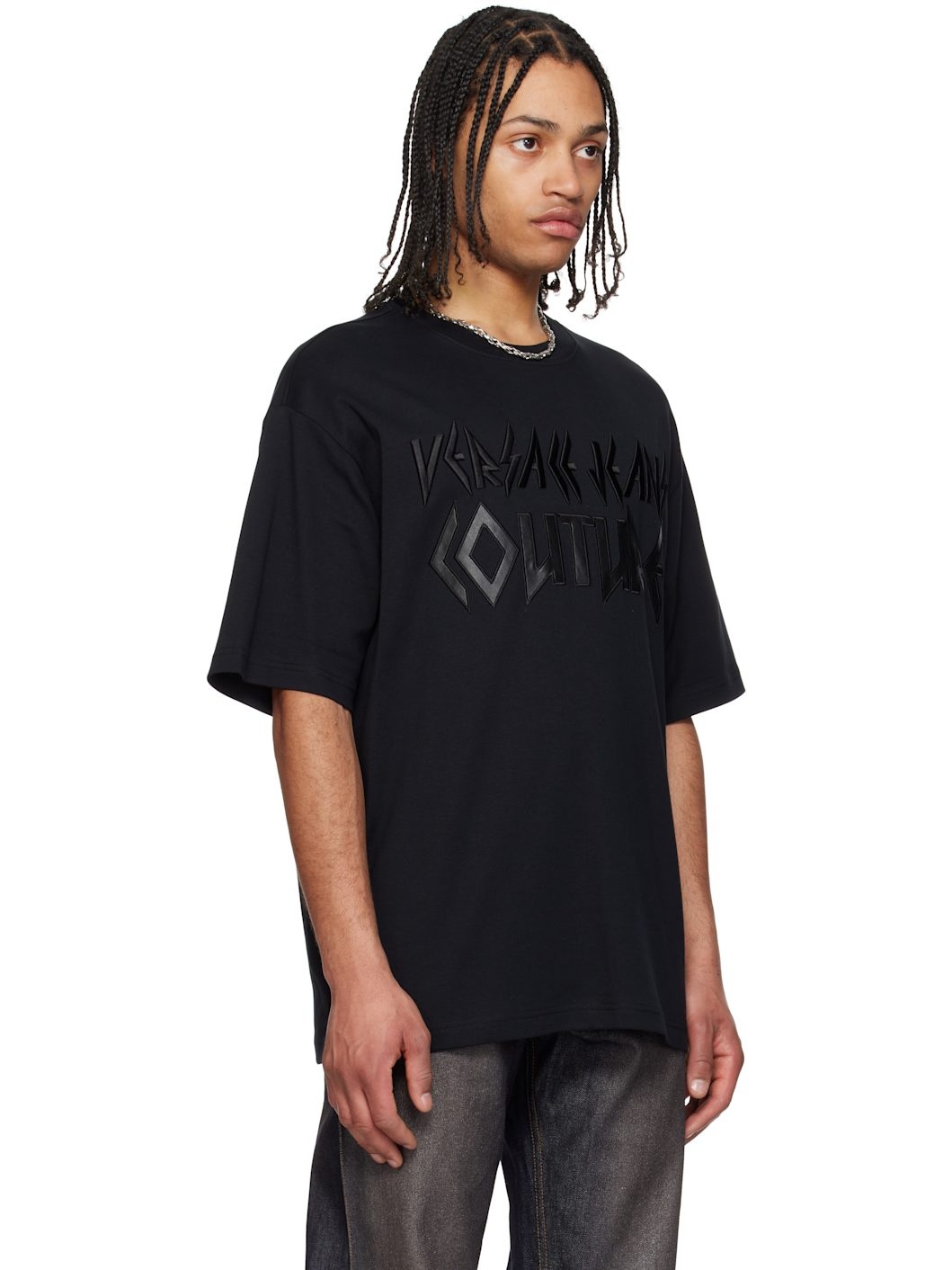 Black Logo Metal Patch T-shirt - 2