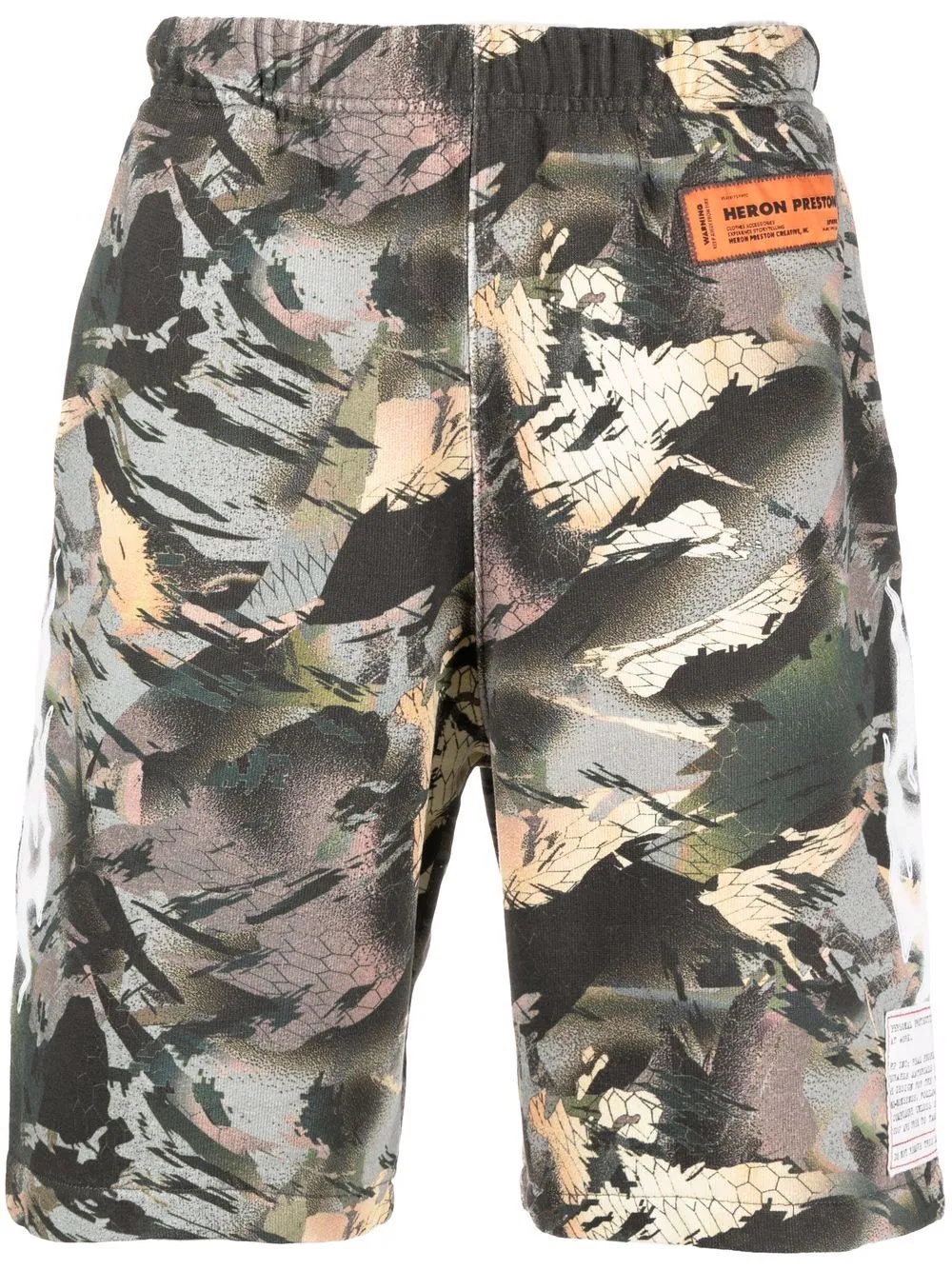 camouflage-print track shorts - 1