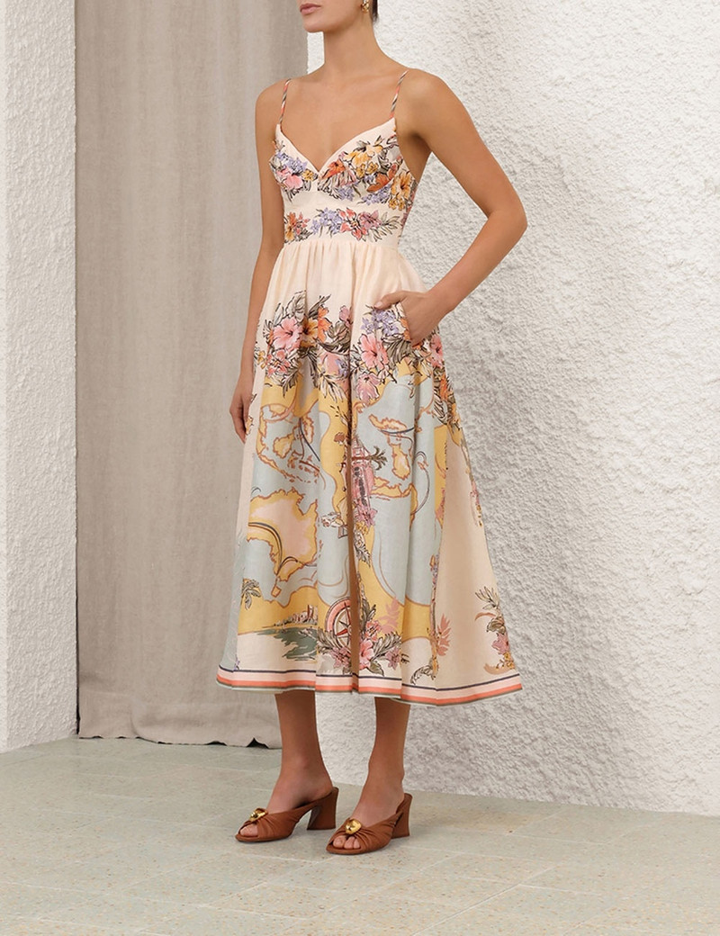 TALLOW TUCKED BODICE DRESS 3