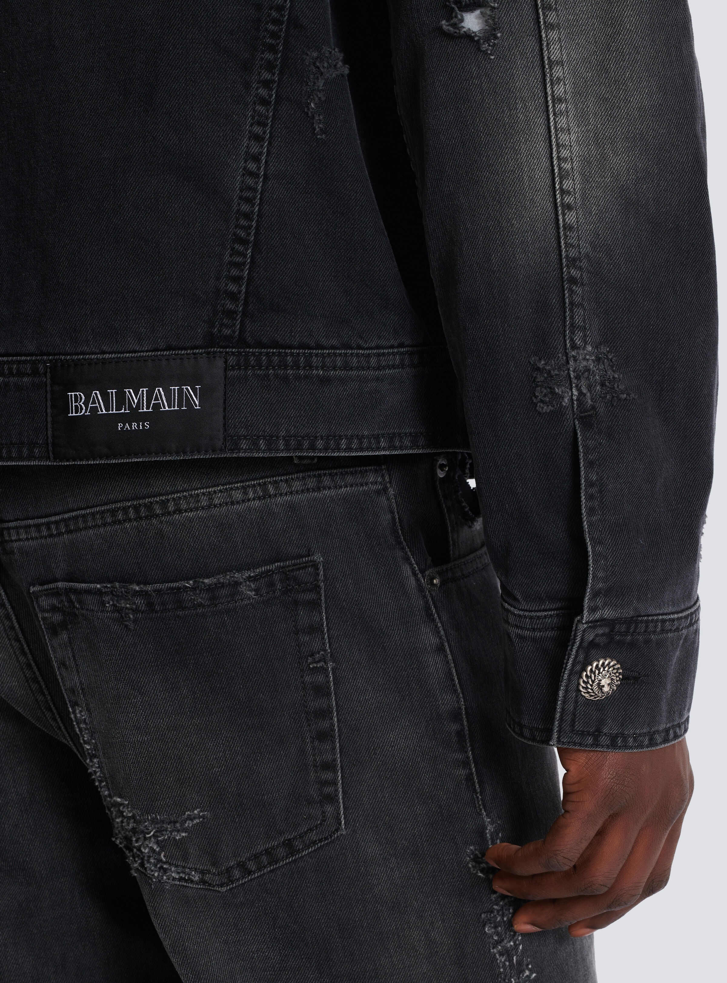 Faded denim jacket - 7