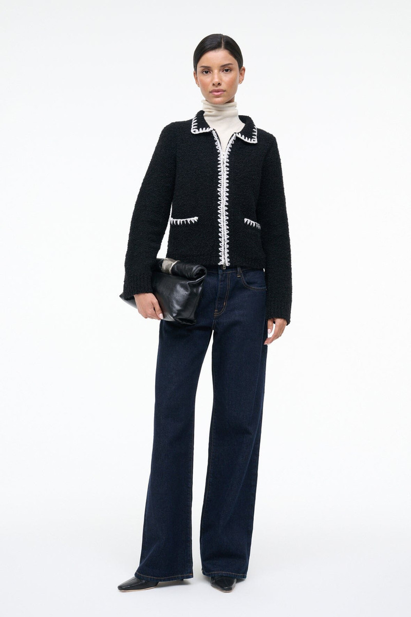 STAUD JEREMY SWEATER BLACK 1