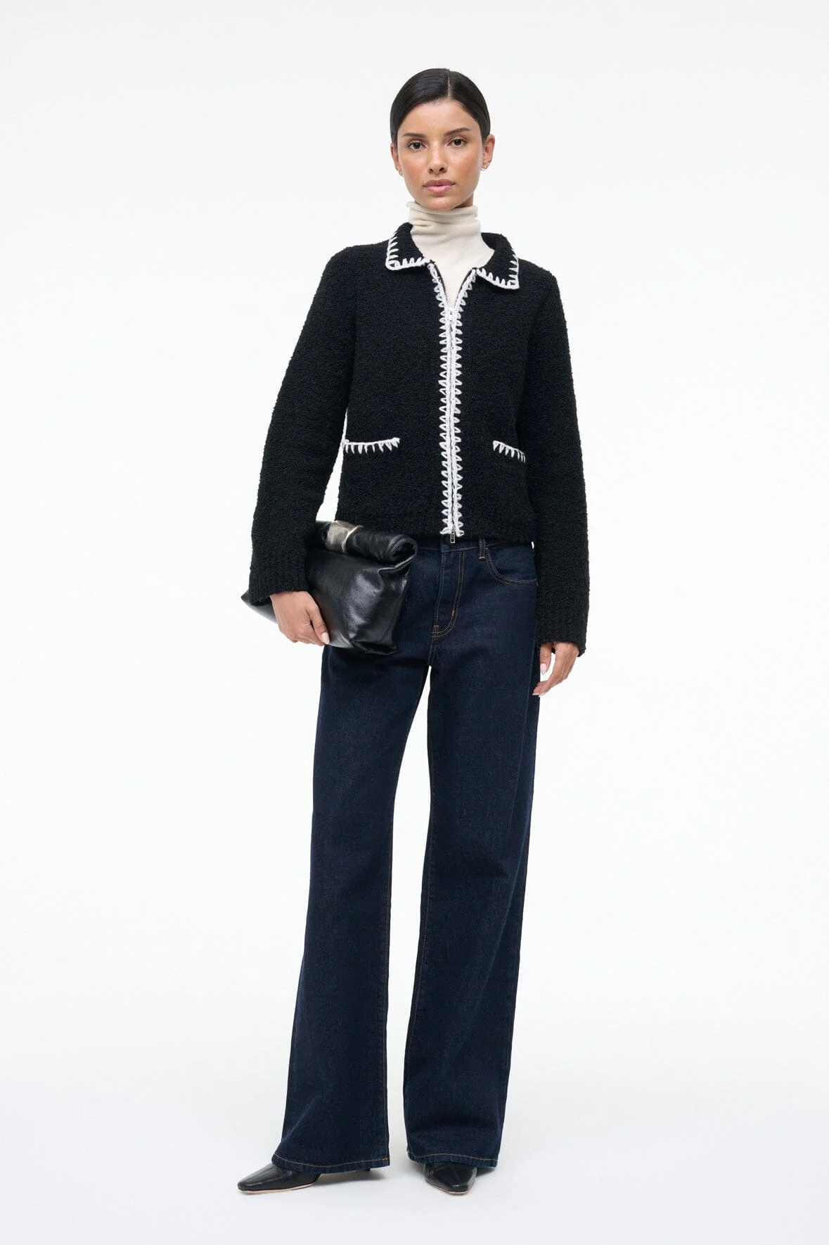 STAUD JEREMY SWEATER BLACK - 1