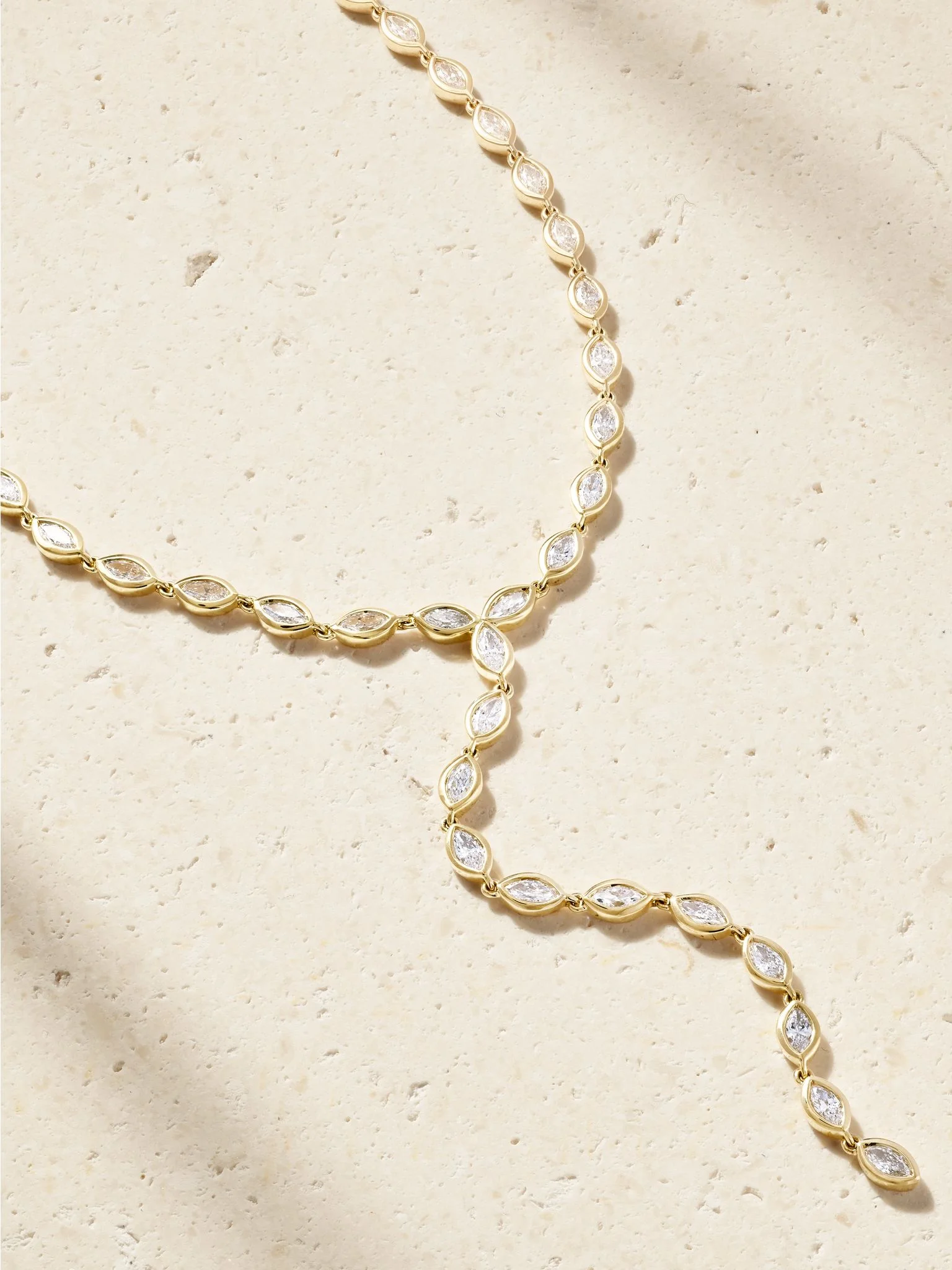 ANITA KO 18-karat gold diamond necklace Gold - AKNBMDL-YG newYellow ...