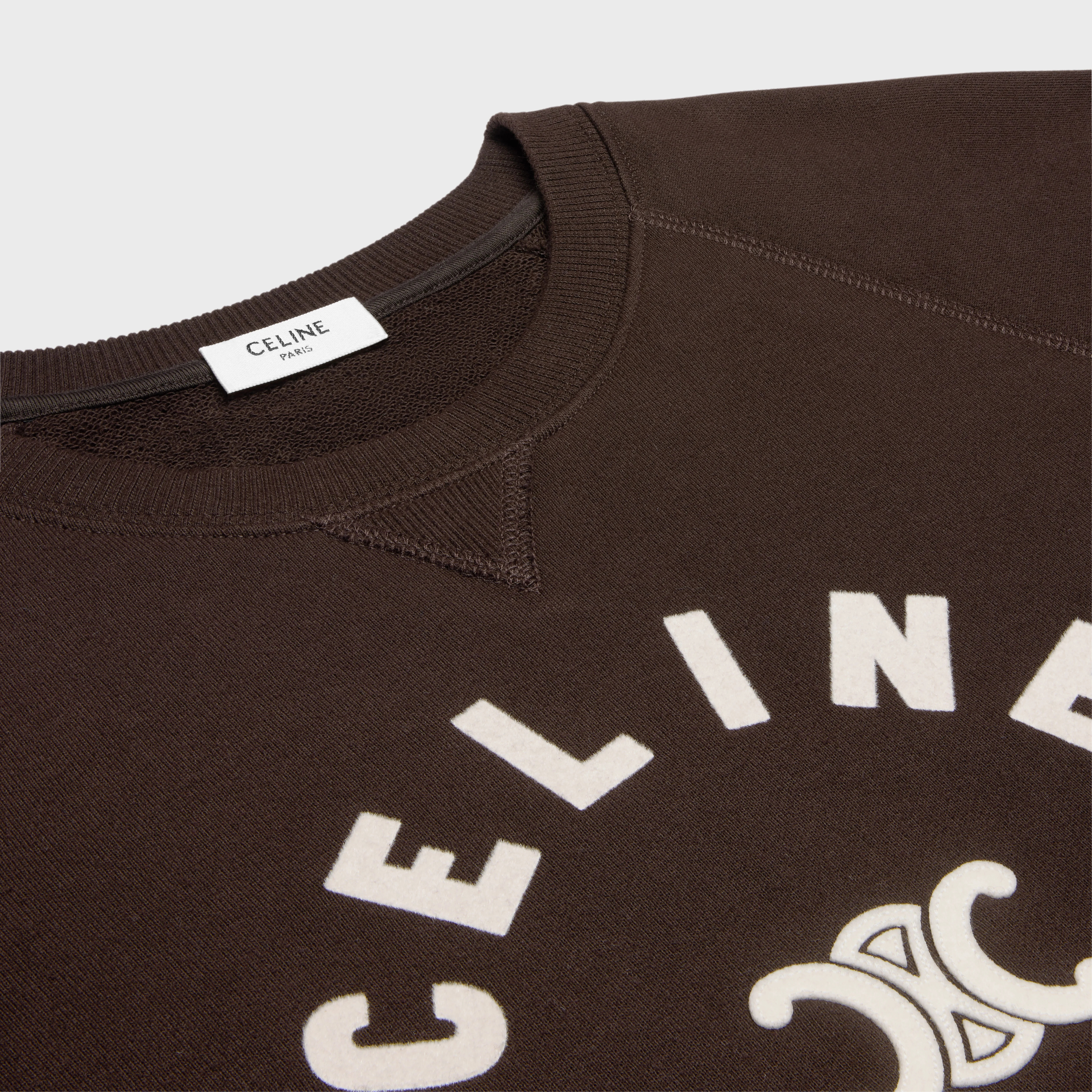 Celine Triomphe sweatshirt in cotton fleece - 3