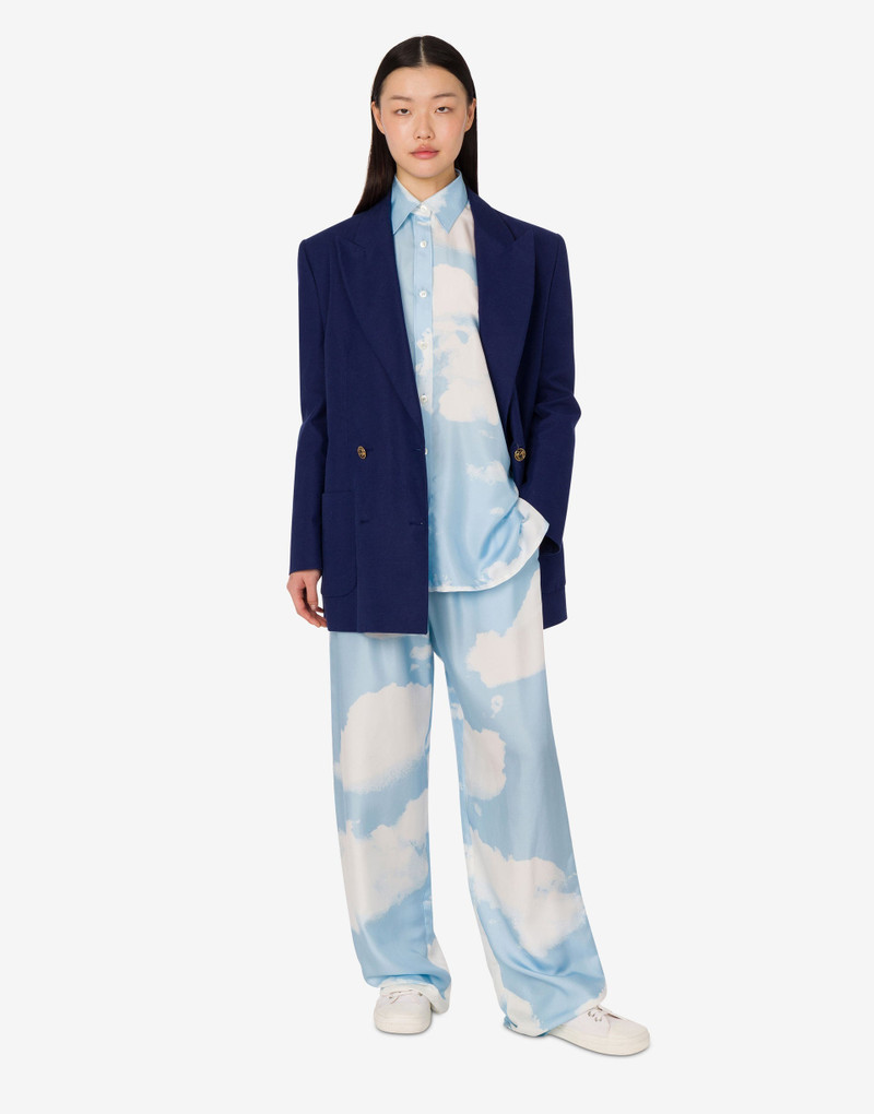 SILK TWILL PANTS ARCHIVE CLOUDS 1