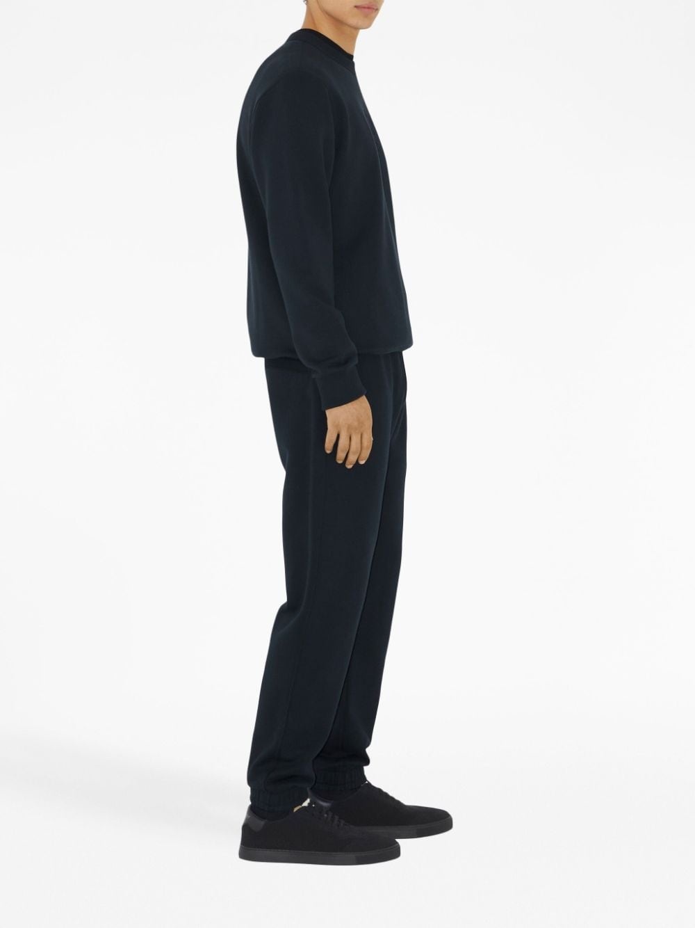EKD-embroidered cotton track pants - 3