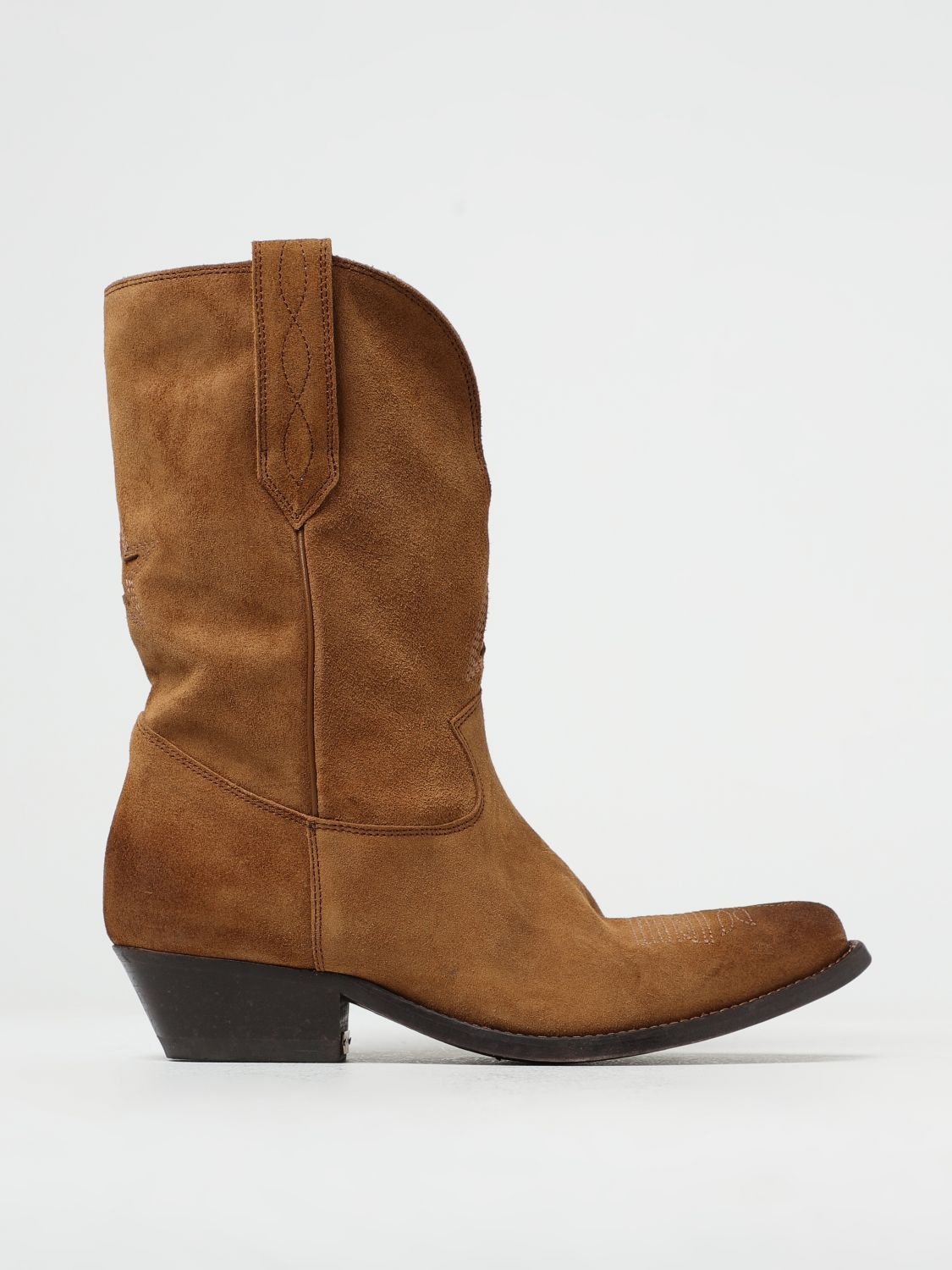 Vivienne ankle boots in cognac suede