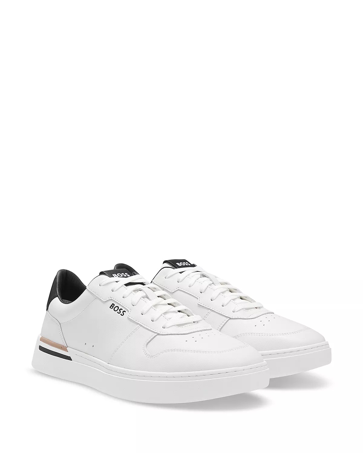 Men's Leather Lace Up Sneakers - 4