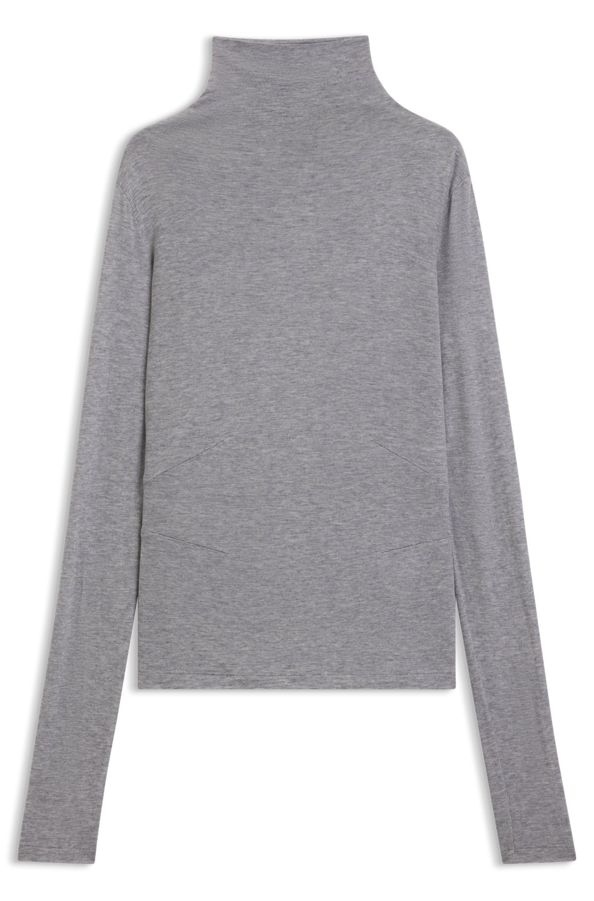 HIGH-NECK TOP IN SOFT JERSEY - 1