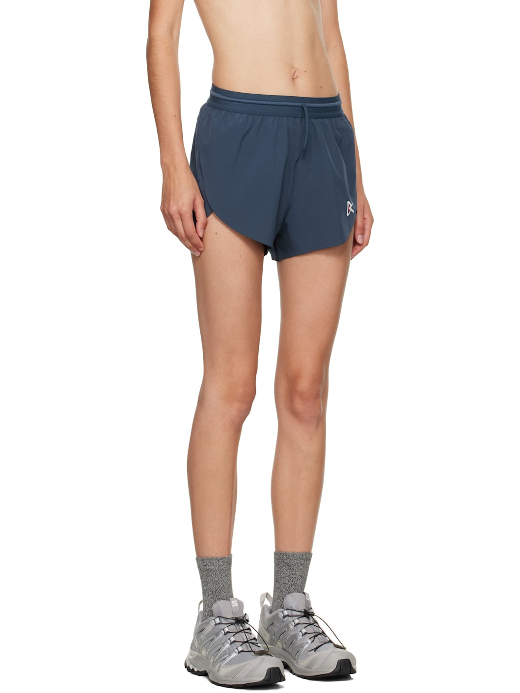 Navy 2in Split Shorts - 2