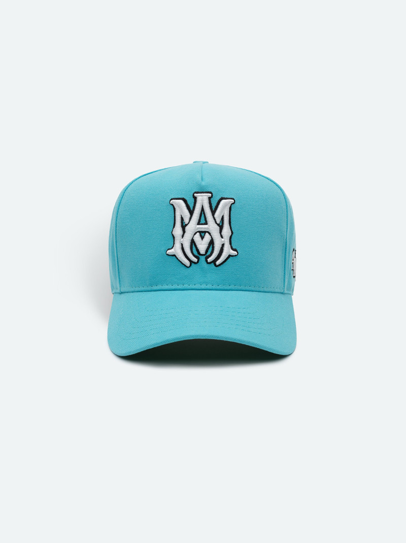 XO FULL CANVAS HAT- AQUA/WHITE 1
