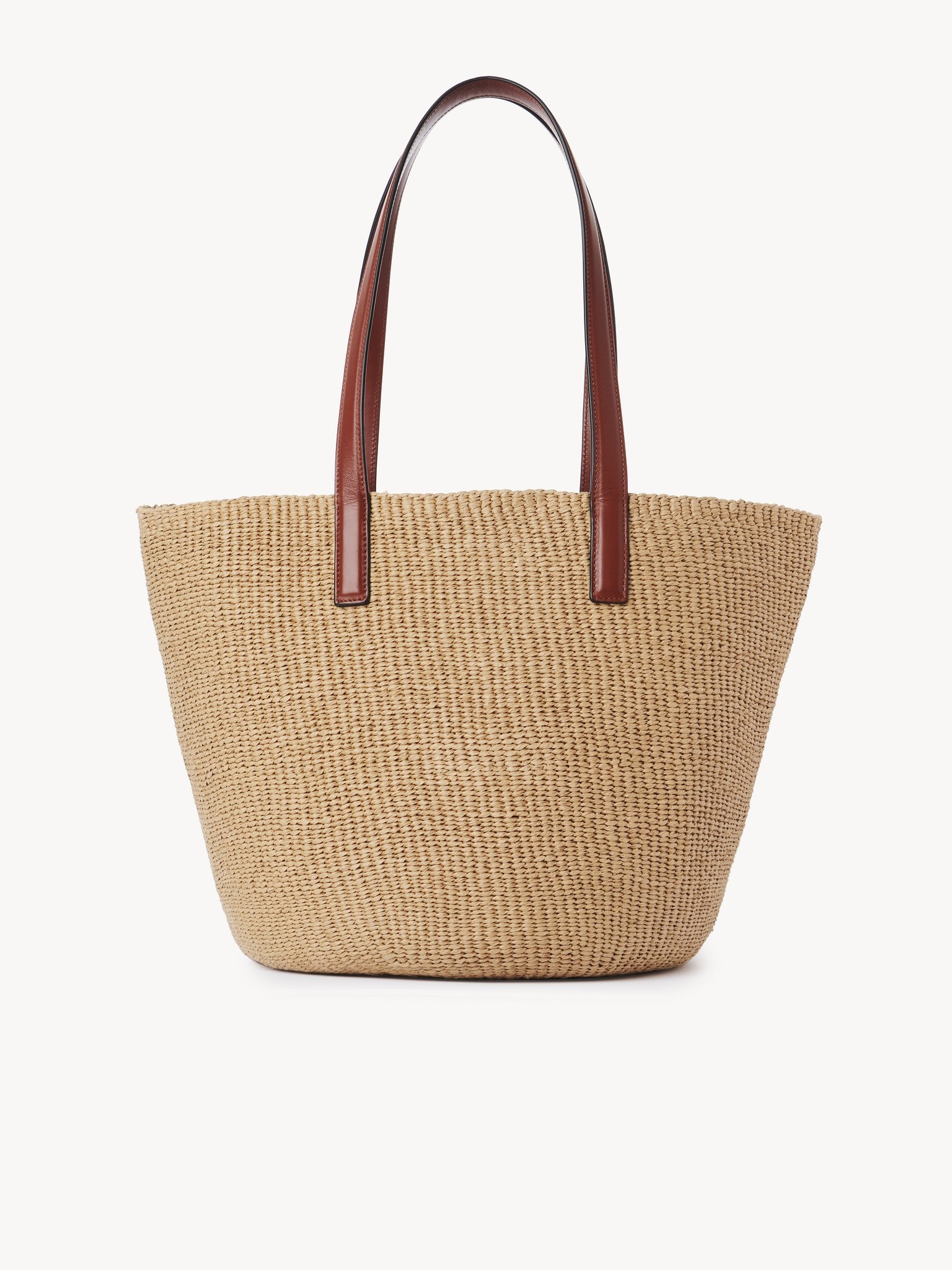 LARGE HORSE MEDAL BASKET IN NATURAL FIBERS - 5