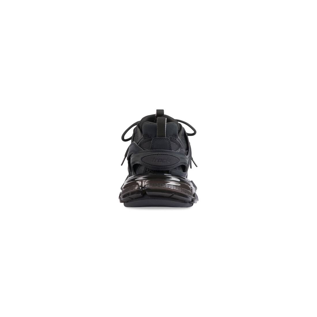 Men's Track Clear Sole Sneaker in Black - 3