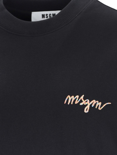 MSGM LOGO CREWNECK SWEATSHIRT outlook