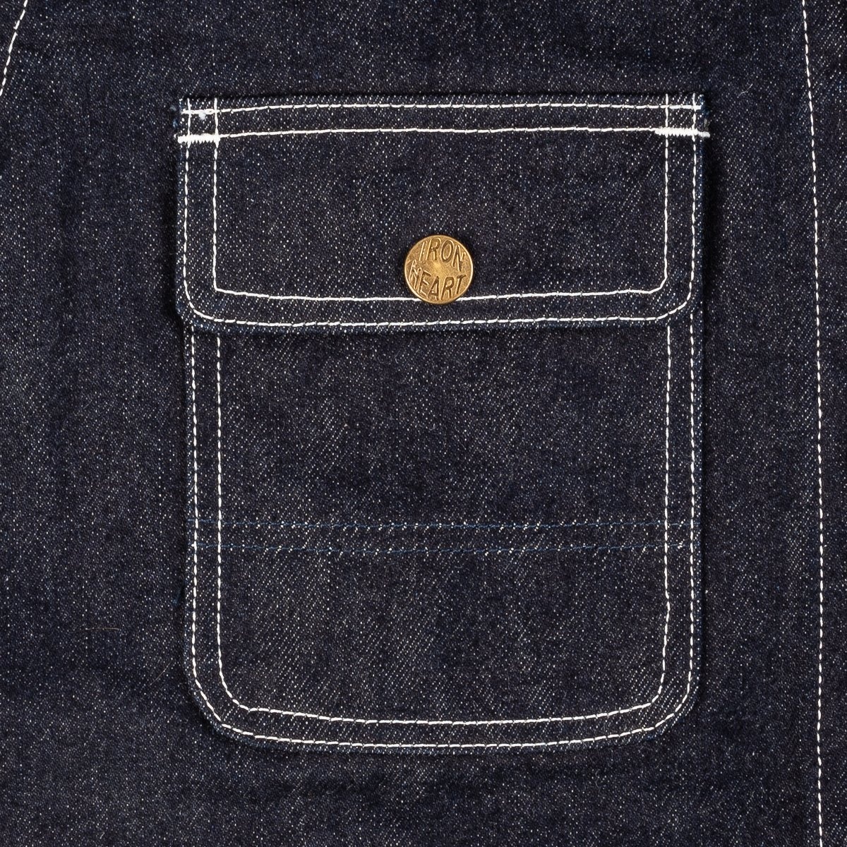 14oz Selvedge Denim Chore Jacket - Indigo - 10