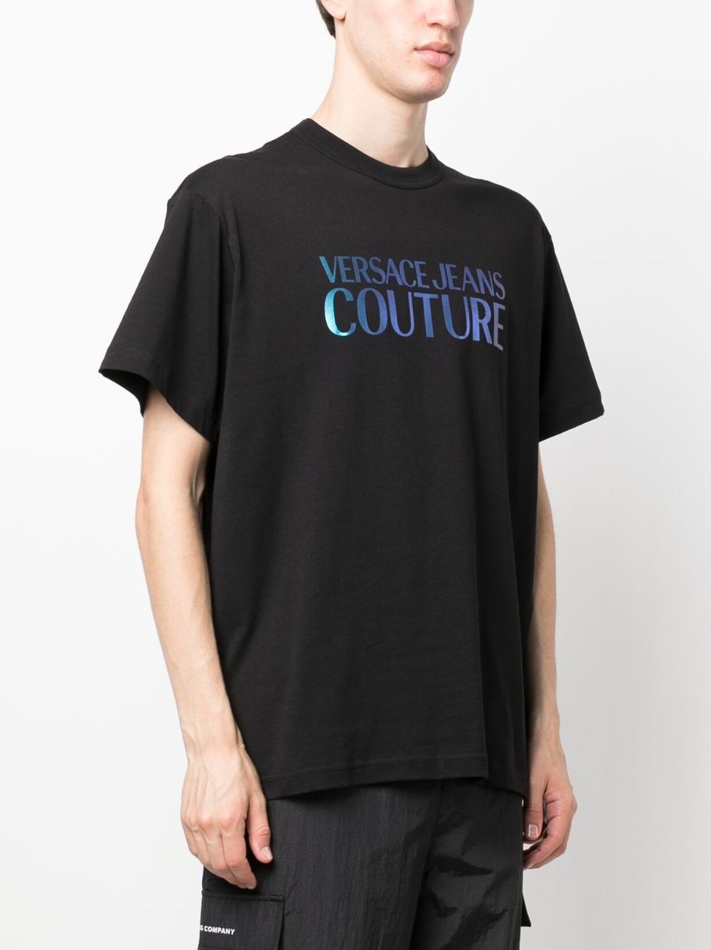 logo-print cotton T-shirt - 3