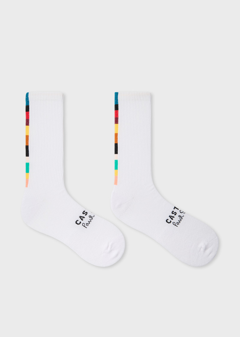 Paul Smith + Castore - White Technical Socks Two Pack 3