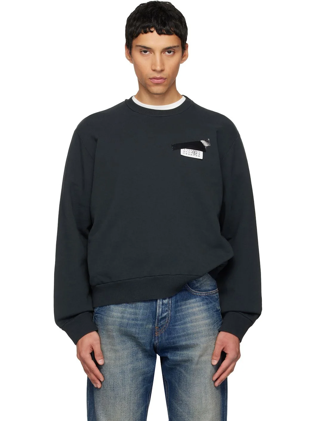Black Numeric Logo Sweatshirt - 1