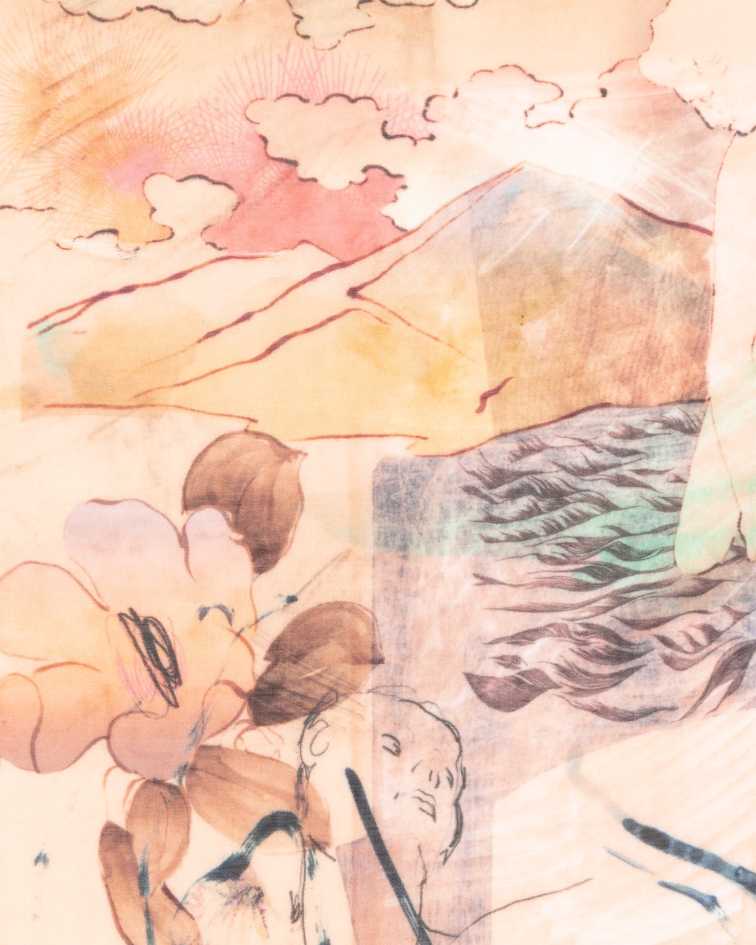 Nude 'Narcissus' Scarf - 4