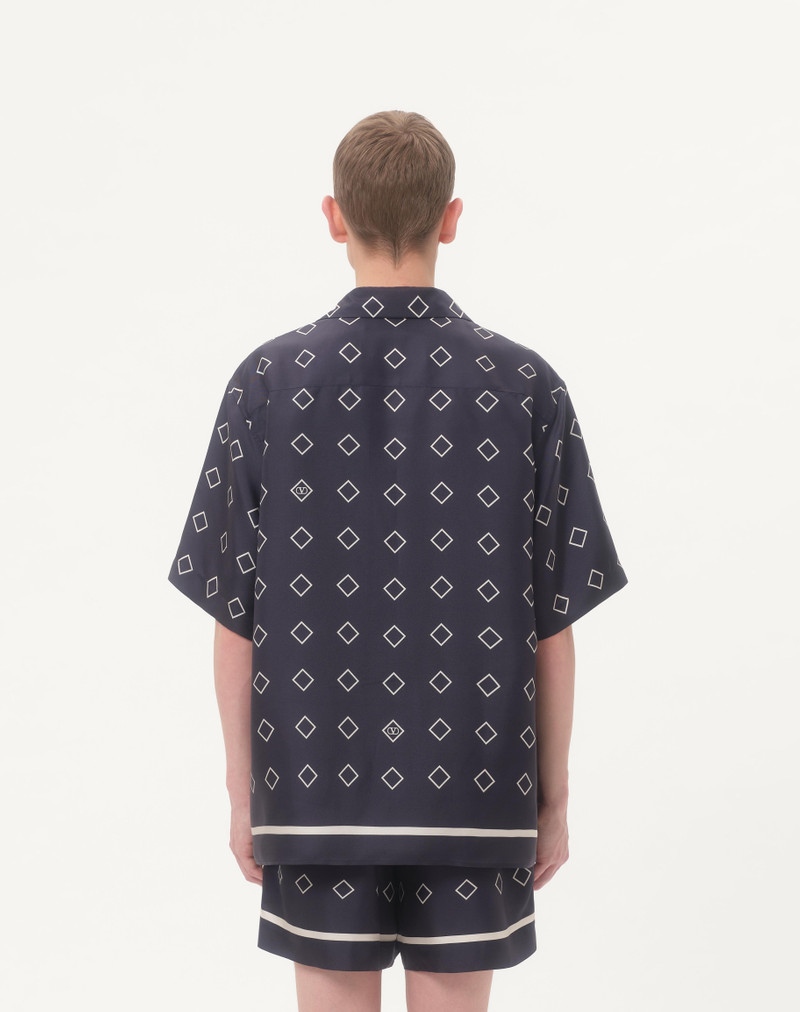 SILK TWILL BOWLING SHIRT WITH OPTICOOL PRINT 7