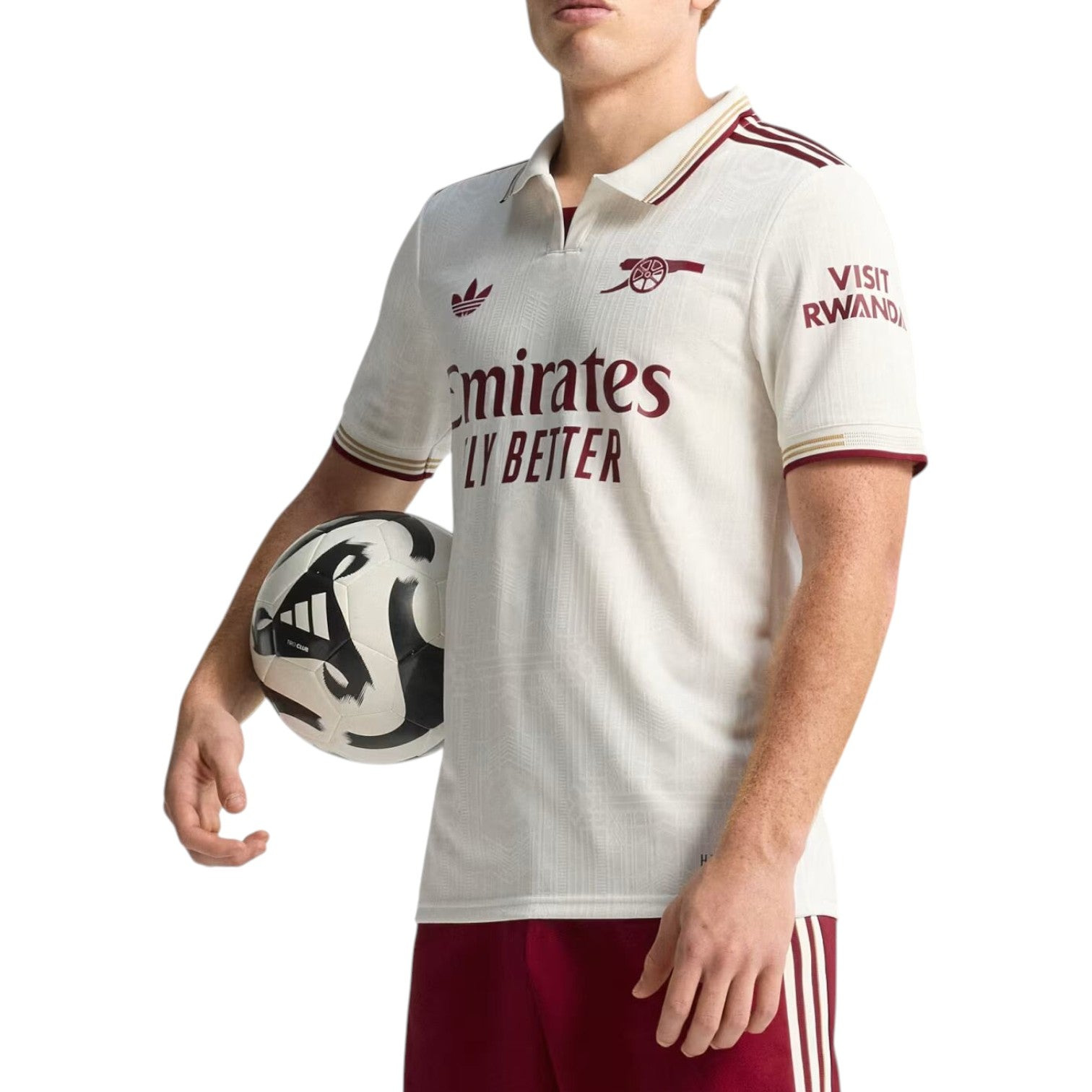 adidas x Arsenal 25/26 Third Authentic Short Jersey Slim Fit 'Cloud White' JI9554 - 3