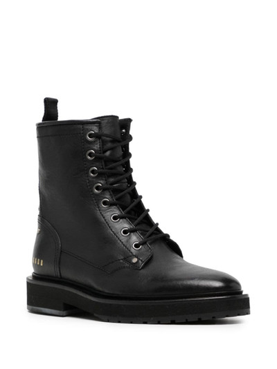 Golden Goose lace-up leather combat boots outlook
