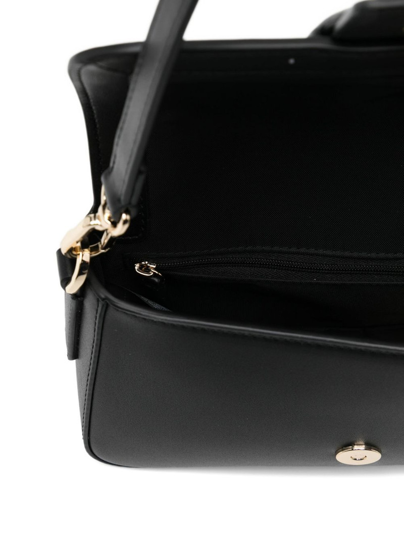 logo-appliqué flap bag 4