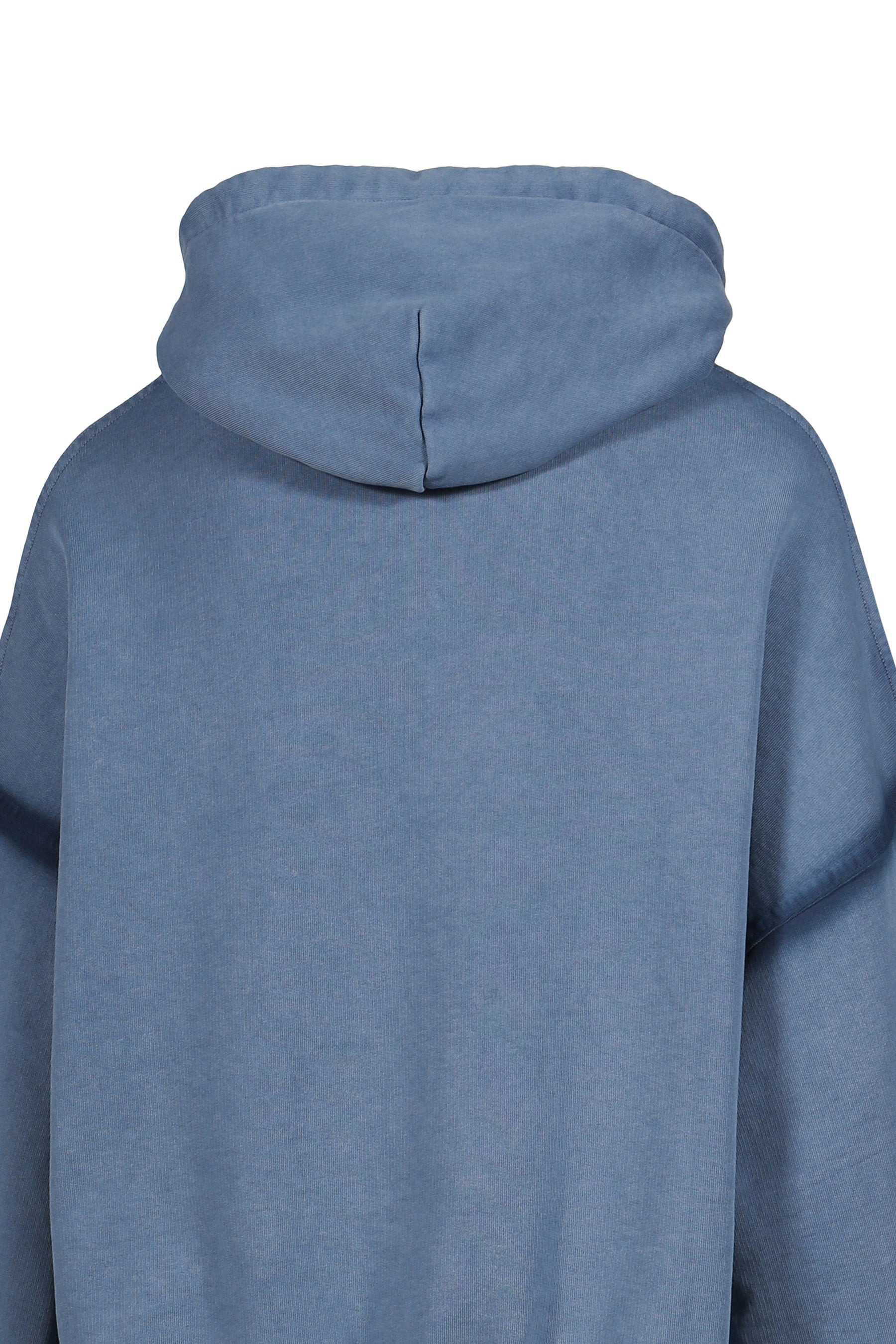 OS SHOULDERLESS HOODIE CUT AV-LOGO BLUE / BLU - 5