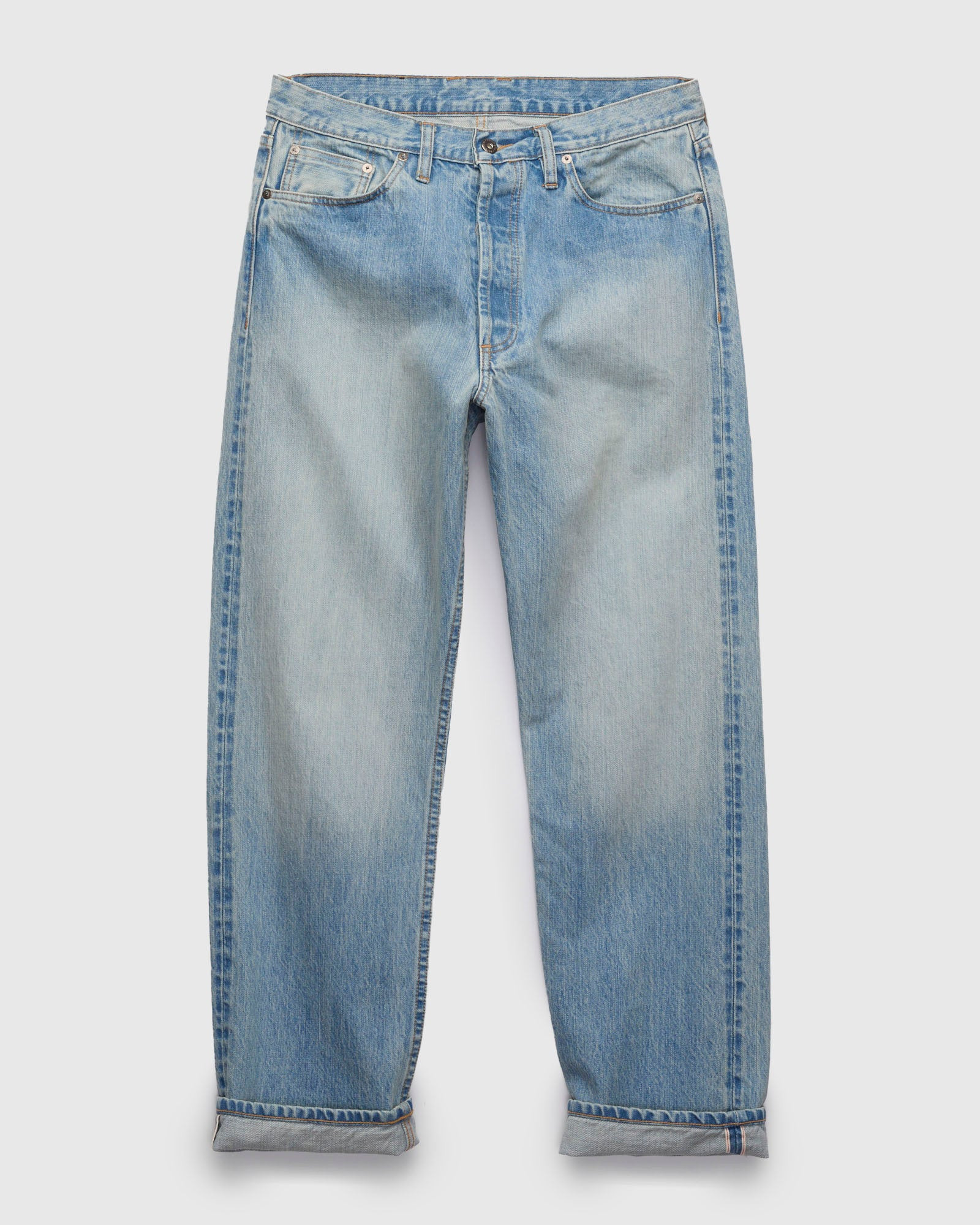 CS-100XV 14oz Vintage Wash Indigo Selvedge Denim - Classic Straight Fit - 1