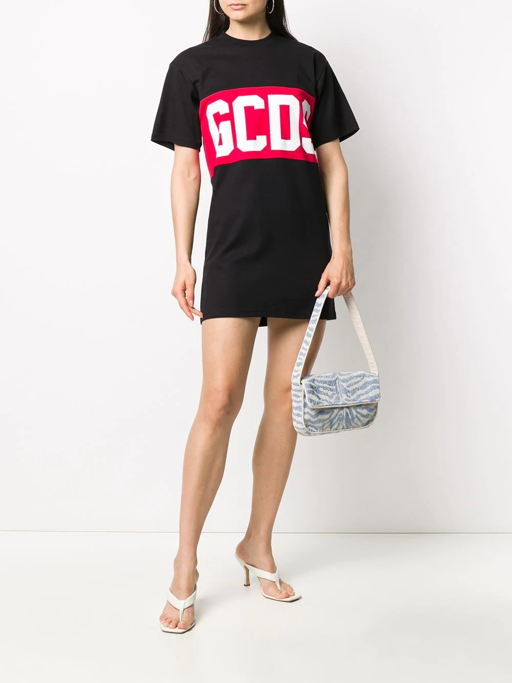 logo print T-shirt dress - 2