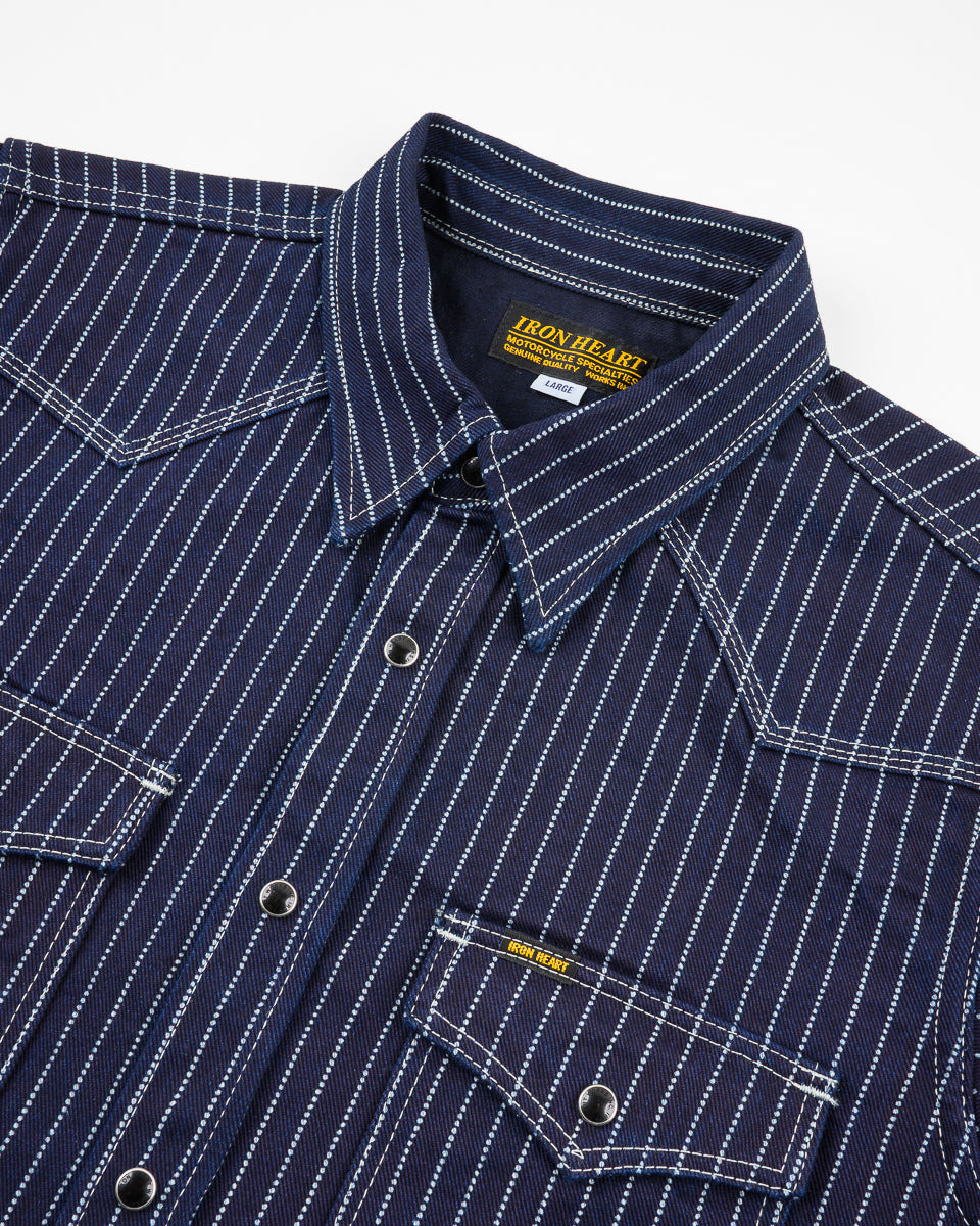 IHSH-62-IND 12oz Wabash Western Shirt - Indigo - 6