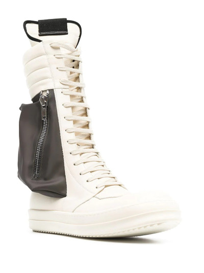 Rick Owens tall lace-up boots outlook