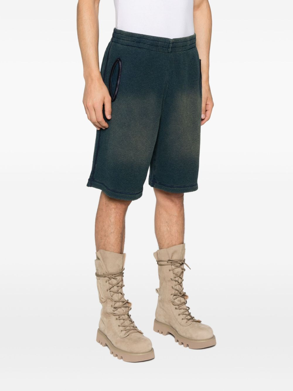 textured pocket shorts - 3