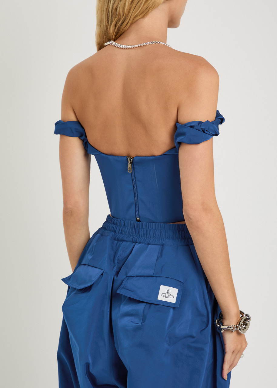 Vivienne Westwood Chichi Corset Draped Taffeta Crop top - 3