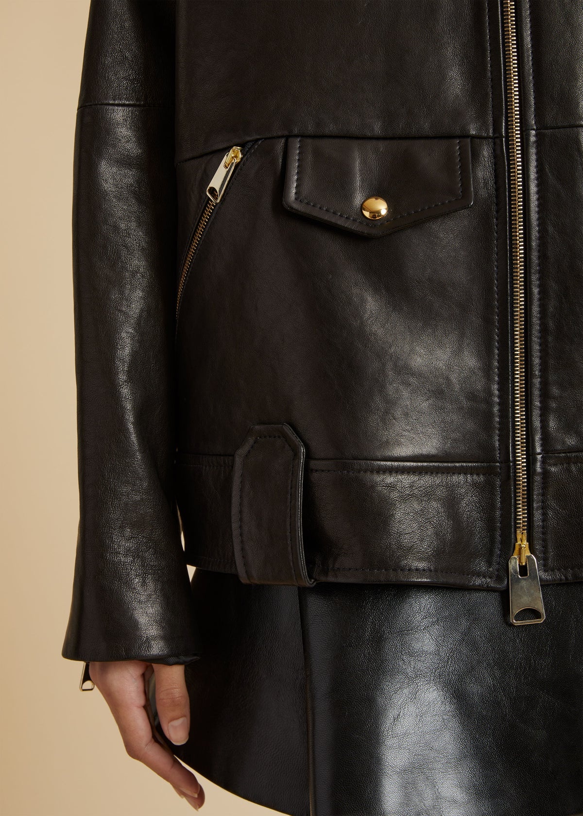 The Shallin Jacket in Black Leather - 4