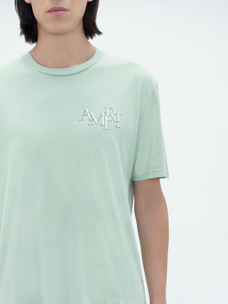 AMIRI STAGGERED LOGO TEE 5