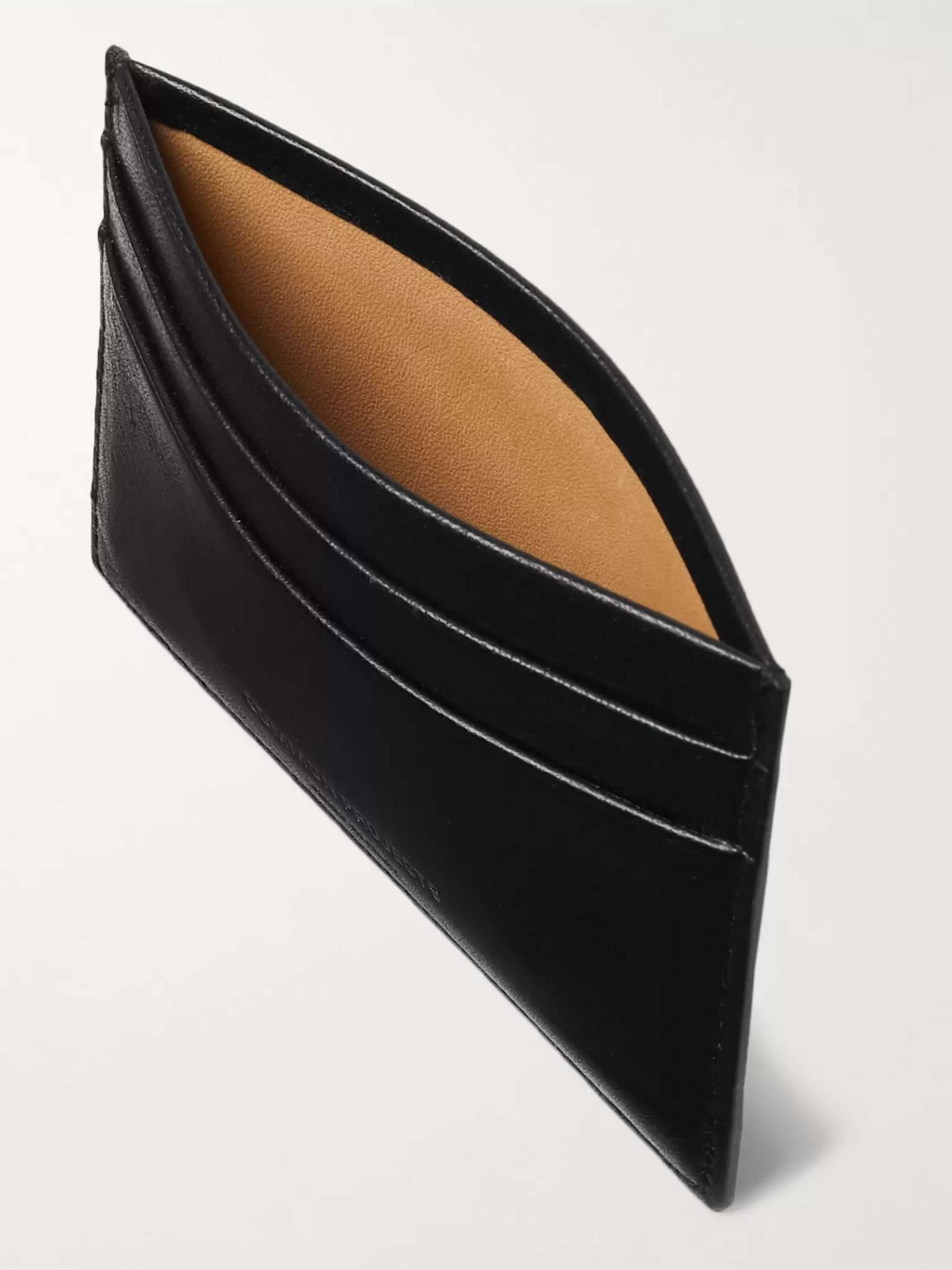 Textured-Leather Cardholder - 3
